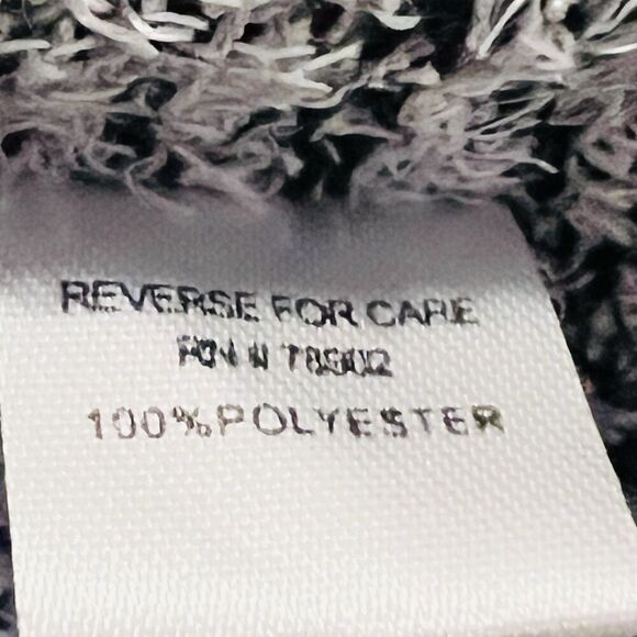 Erin London Black & White Geometric Soft Stretchy  Cowl Neck Sweater Size Large - Picture 9 of 9